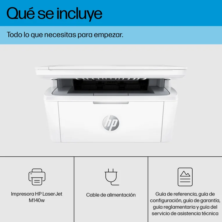 HP LaserJet M140w Inalámbrico Multifunction Blanco y negro Impresora, Fotocopiadora, escáner