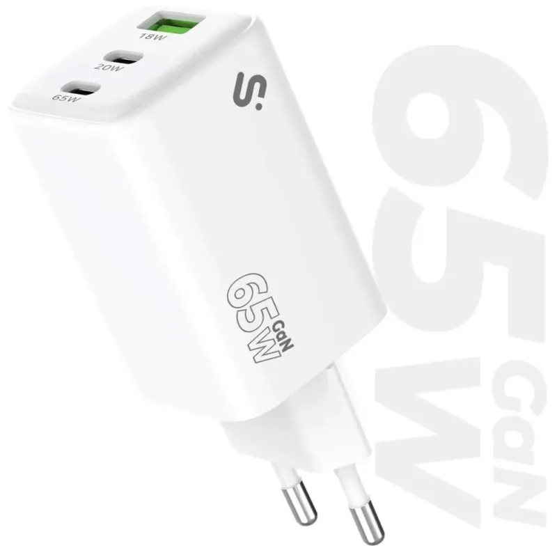 SUBBLIM Cargador GaN 65W USB-C + USB-C + USB-A SUBBLIM Cargador GaN 65W USB-C + USB-C + USB-A