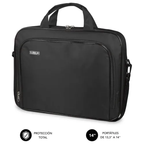 SUBBLIM Maletín Ordenador Oxford Laptop Bag 13,3"-14" Black SUBBLIM Maletín Ordenador Oxford Laptop Bag 13,3"-14" Black