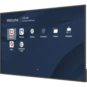 Viewsonic CDE7514-2C pantalla de señalización Pantalla plana para señalización digital 190,5 cm (75") LCD Wifi 500 cd / m² 4K Ultra HD Negro Procesador incorporado Android 14 24/7