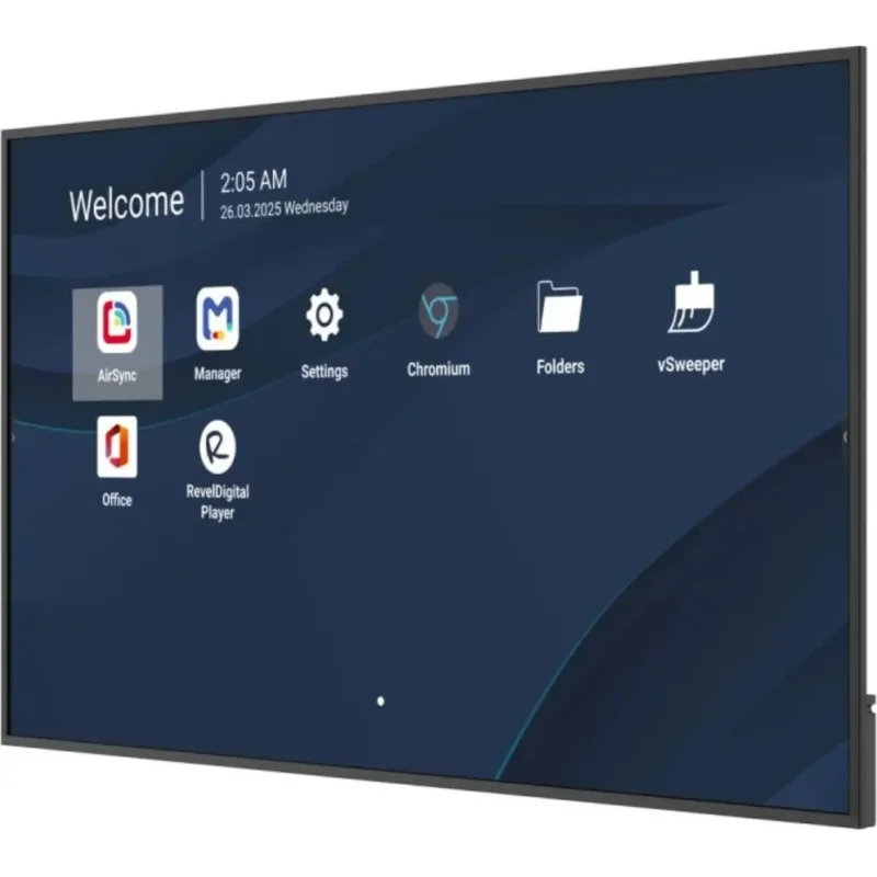 Viewsonic CDE7514-2C pantalla de señalización Pantalla plana para señalización digital 190,5 cm (75") LCD Wifi 500 cd / m² 4K Ultra HD Negro Procesador incorporado Android 14 24/7